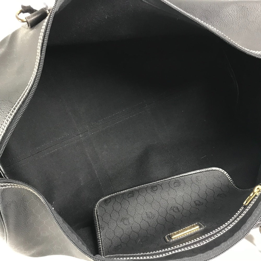 Dior ヴィンテージ ハニカム ロゴ カバン トラベルバッグ 旅行バッグ ボストンバッグ PVC/レザー ユニセックス ブラック