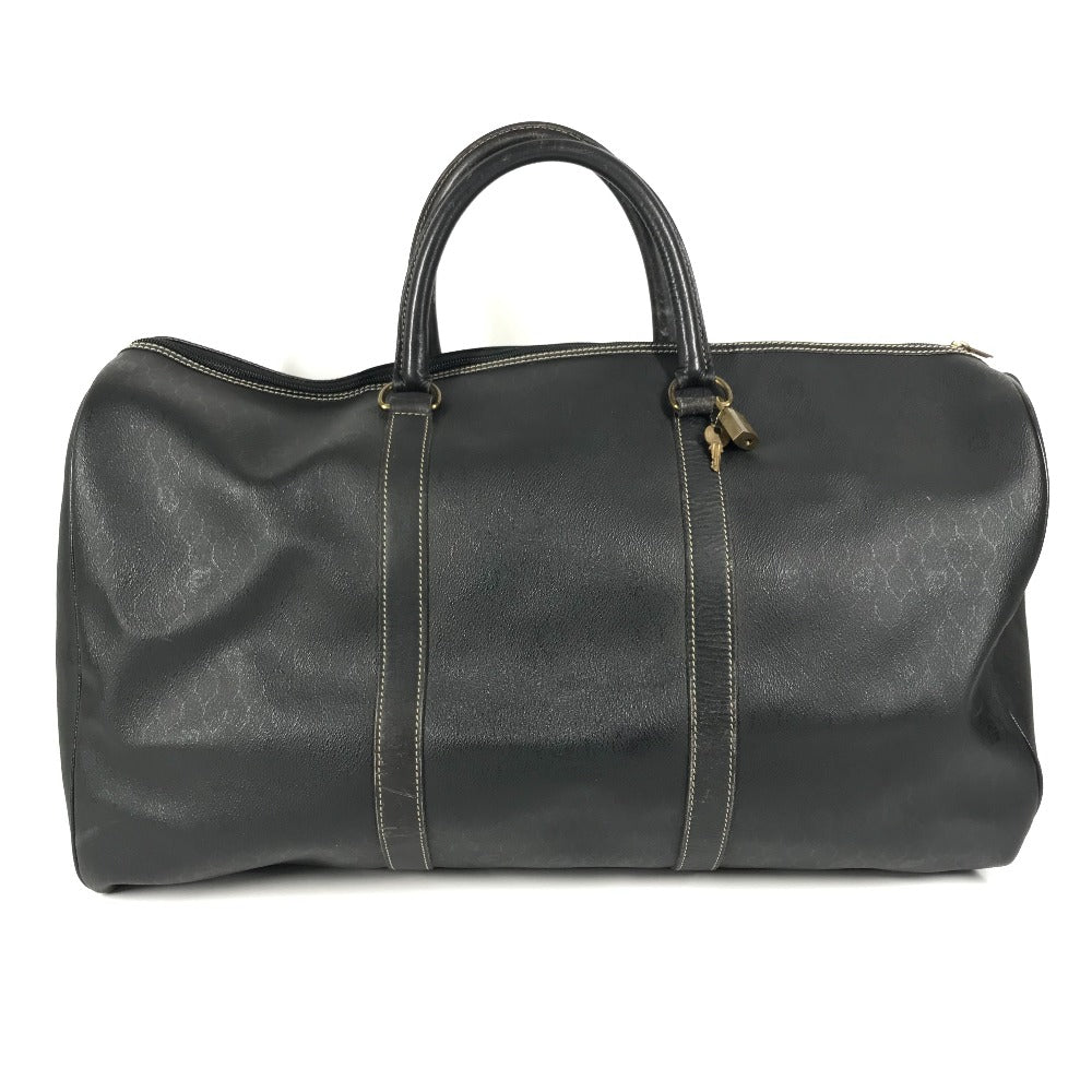 Dior ヴィンテージ ハニカム ロゴ カバン トラベルバッグ 旅行バッグ ボストンバッグ PVC/レザー ユニセックス ブラック