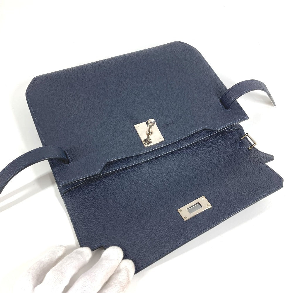 HERMES ケリーデペッシュ25 ケリーデペッシュ 25 セカンドバッグ ポーチ カバン フラップ クラッチバッグ トゴ ユニセックス ネイビー