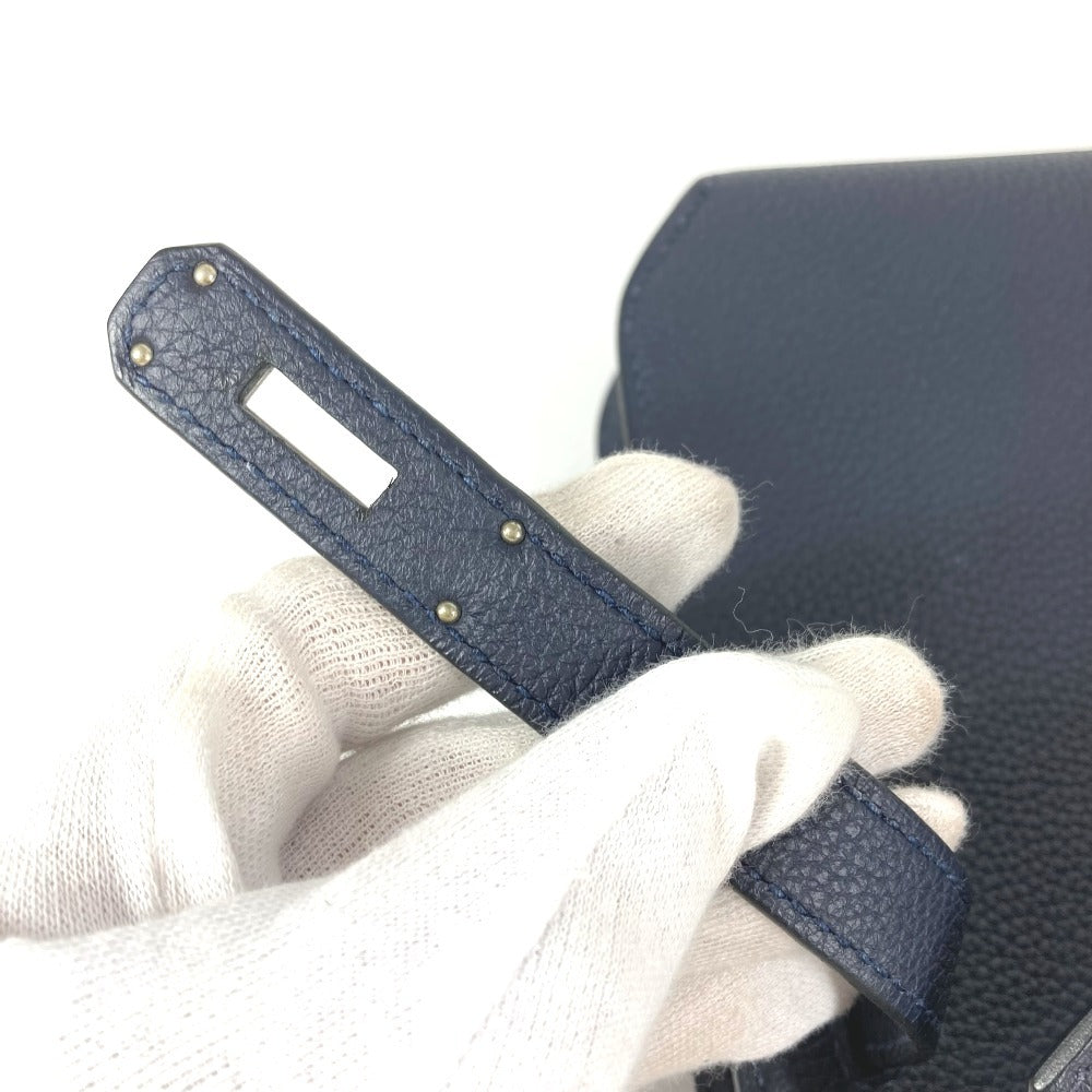 HERMES ケリーデペッシュ25 ケリーデペッシュ 25 セカンドバッグ ポーチ カバン フラップ クラッチバッグ トゴ ユニセックス ネイビー
