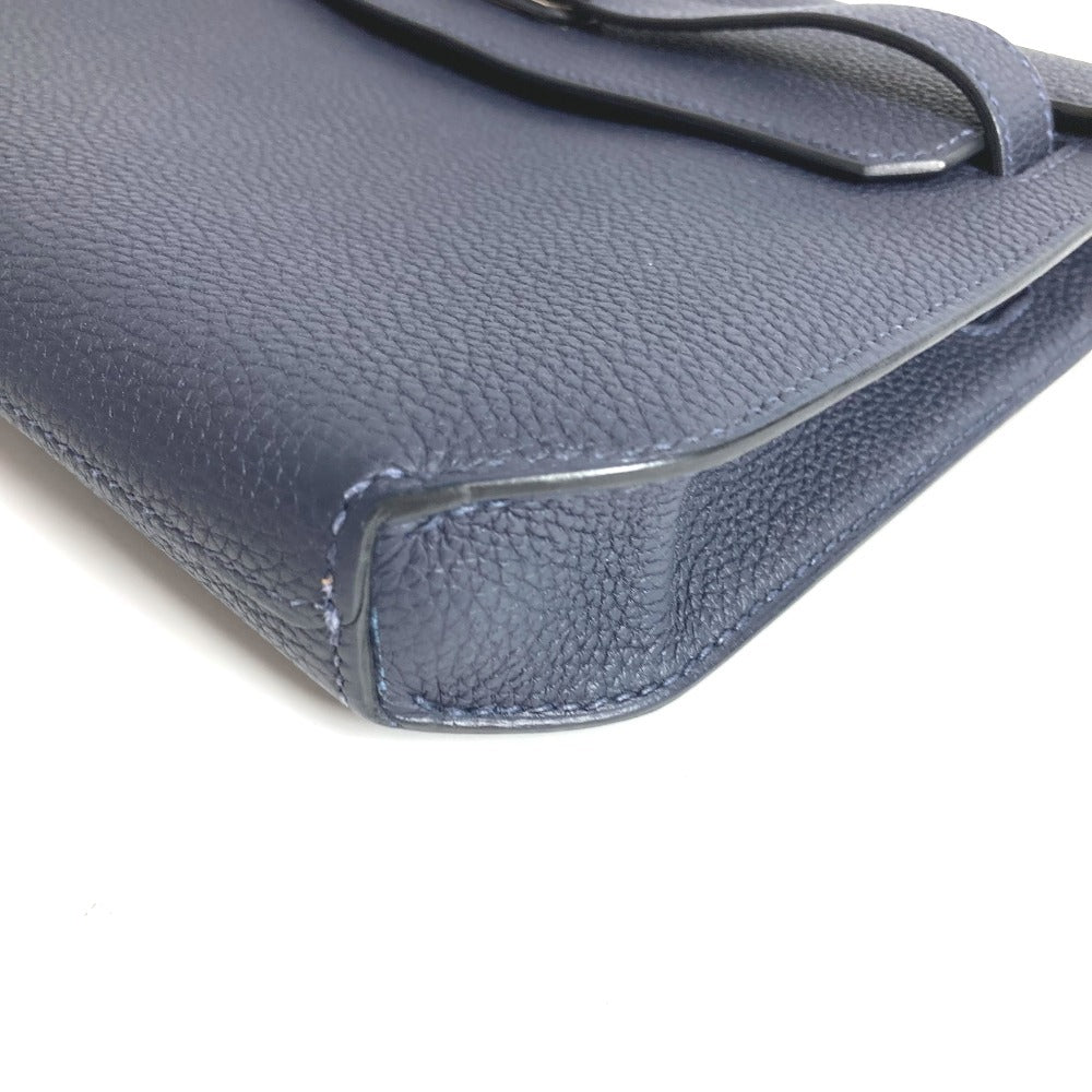 HERMES ケリーデペッシュ25 ケリーデペッシュ 25 セカンドバッグ ポーチ カバン フラップ クラッチバッグ トゴ ユニセックス ネイビー