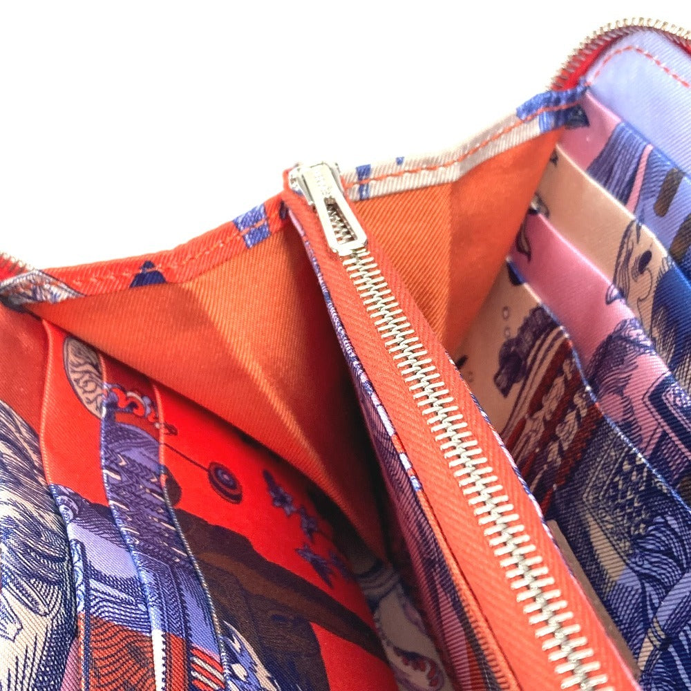 HERMES アザップロング シルクイン アザップロングシルクイン 財布 ロングウォレット ラウンドファスナー 長財布 エプソン レディース カプシーヌ オレンジ