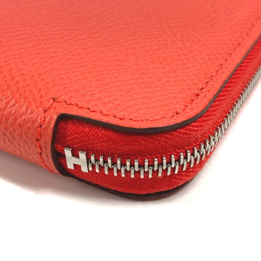 HERMES アザップロング シルクイン アザップロングシルクイン 財布 ロングウォレット ラウンドファスナー 長財布 エプソン レディース カプシーヌ オレンジ