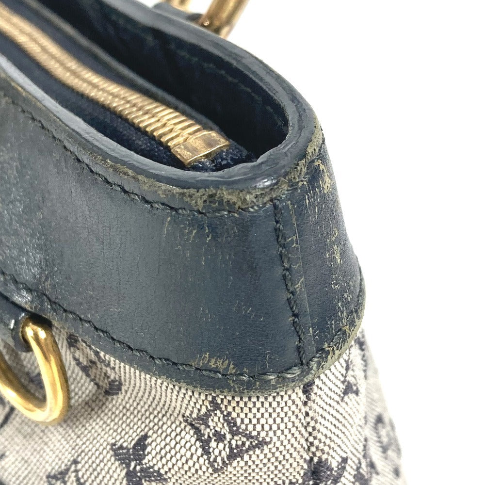 LOUIS VUITTON M92676 Monogram Mini Lucille PM Tote Bag, Shoulder Bag, Handbag, Unisex, Navy