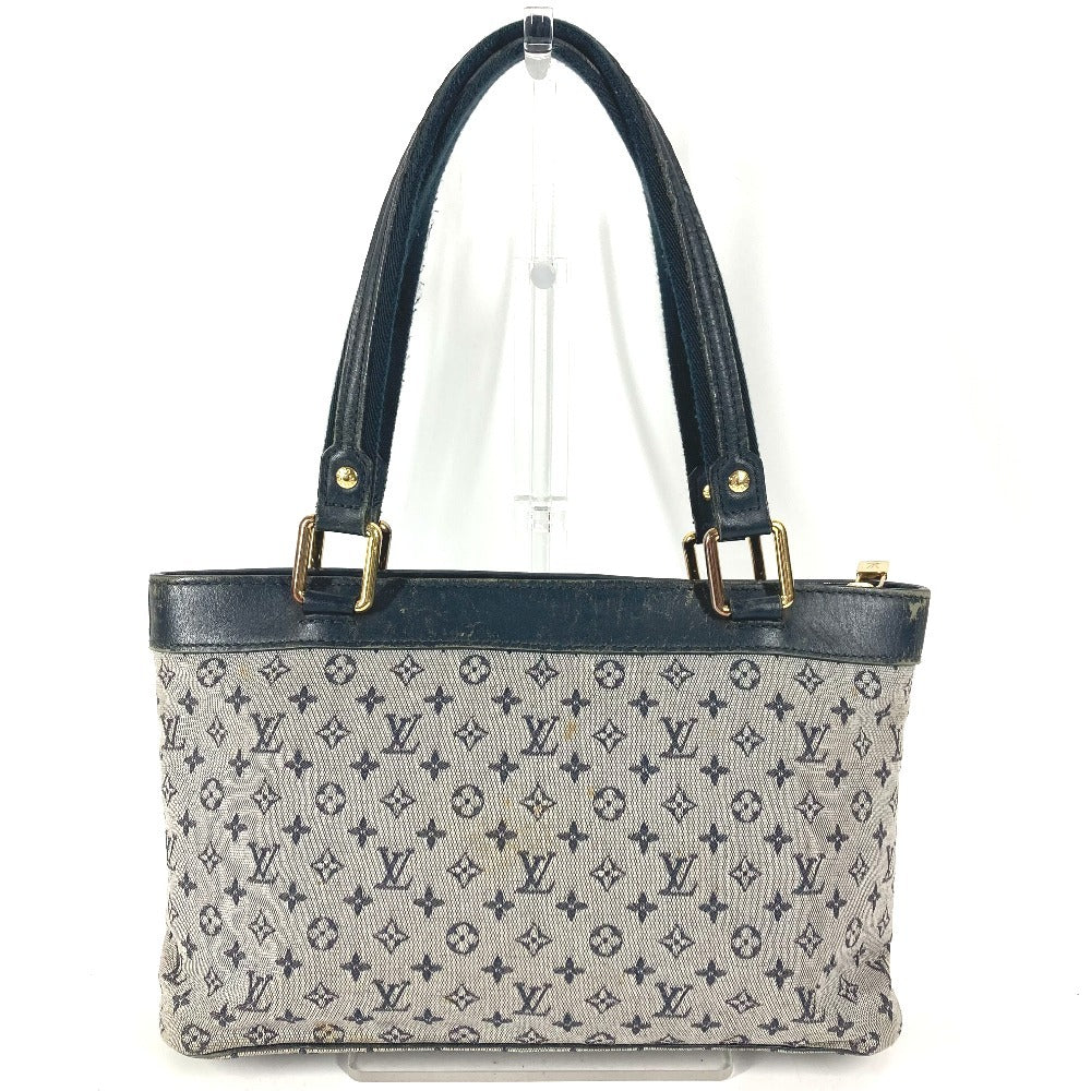 LOUIS VUITTON M92676 Monogram Mini Lucille PM Tote Bag, Shoulder Bag, Handbag, Unisex, Navy