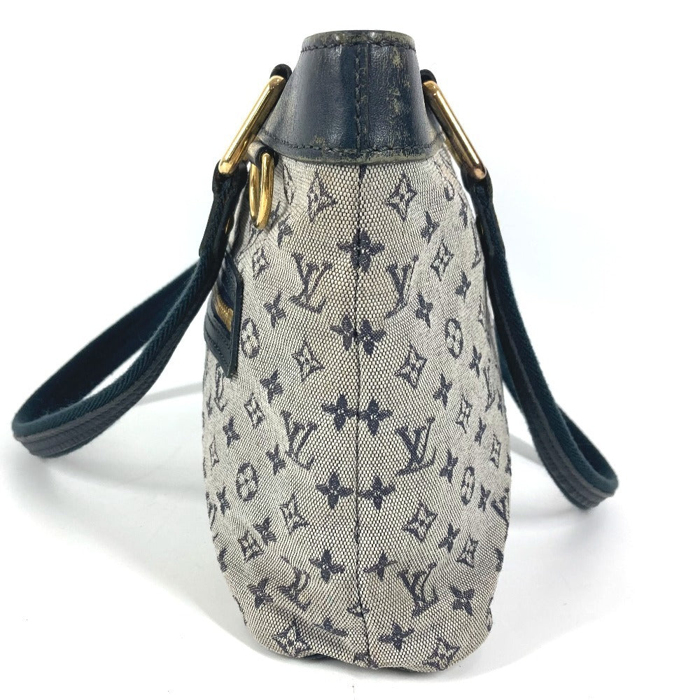 LOUIS VUITTON M92676 Monogram Mini Lucille PM Tote Bag, Shoulder Bag, Handbag, Unisex, Navy
