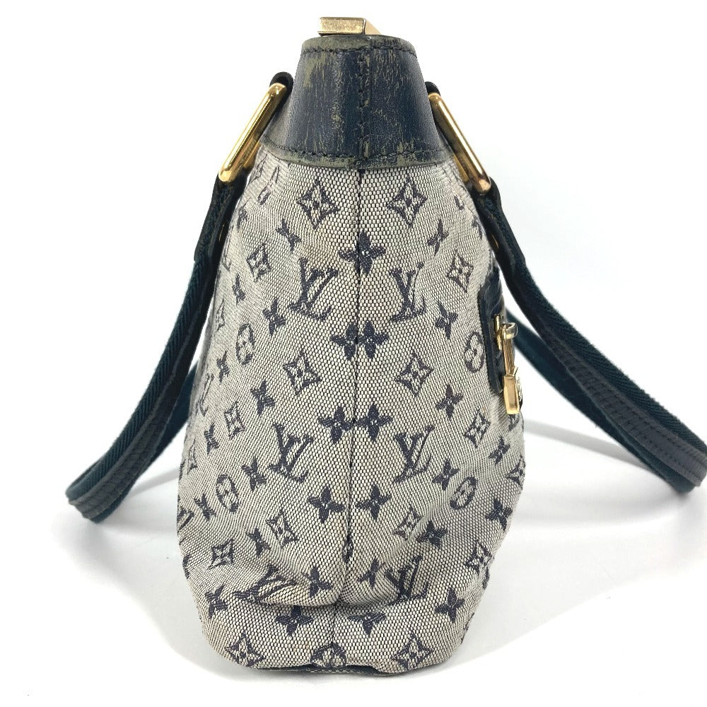 LOUIS VUITTON M92676 Monogram Mini Lucille PM Tote Bag, Shoulder Bag, Handbag, Unisex, Navy