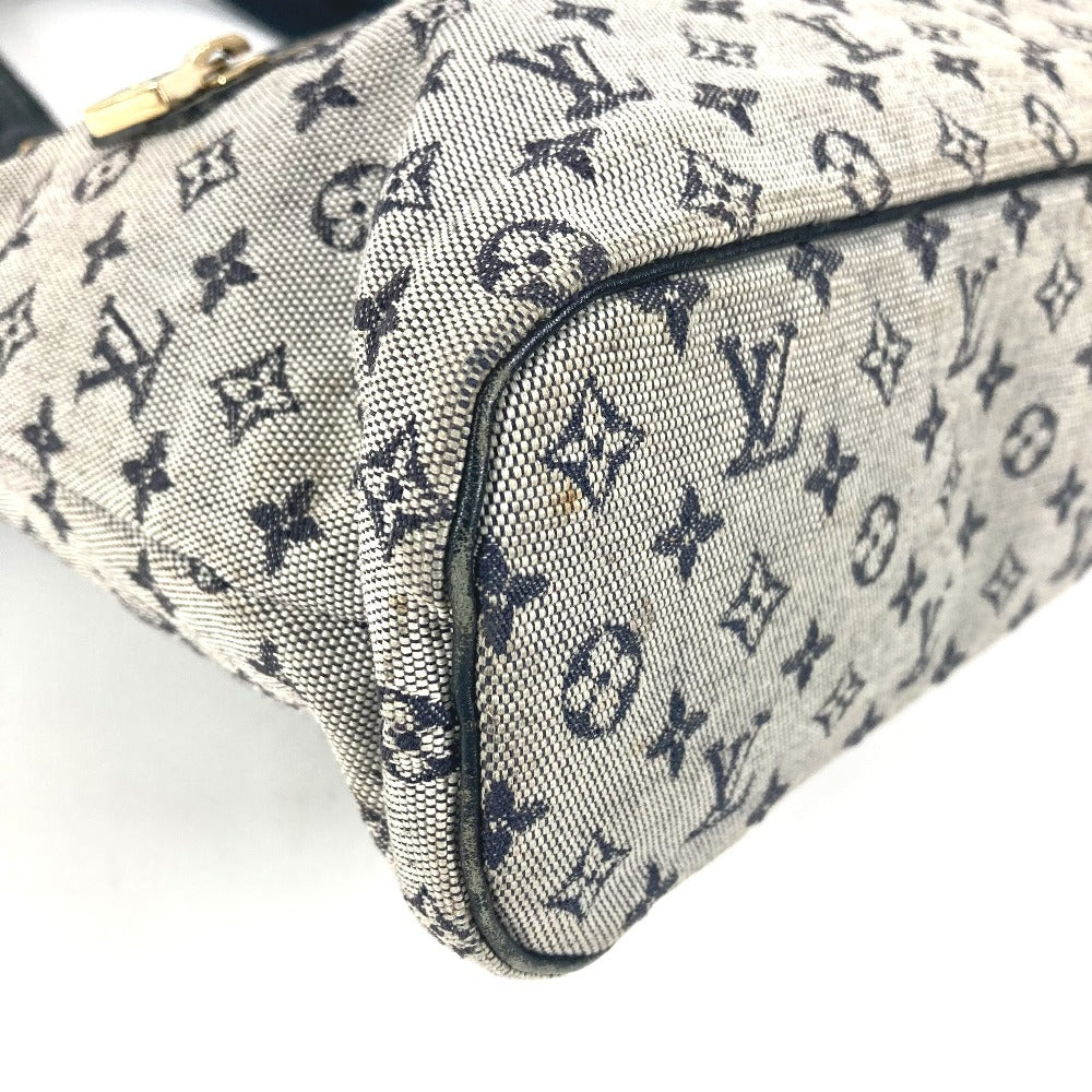 LOUIS VUITTON M92676 Monogram Mini Lucille PM Tote Bag, Shoulder Bag, Handbag, Unisex, Navy