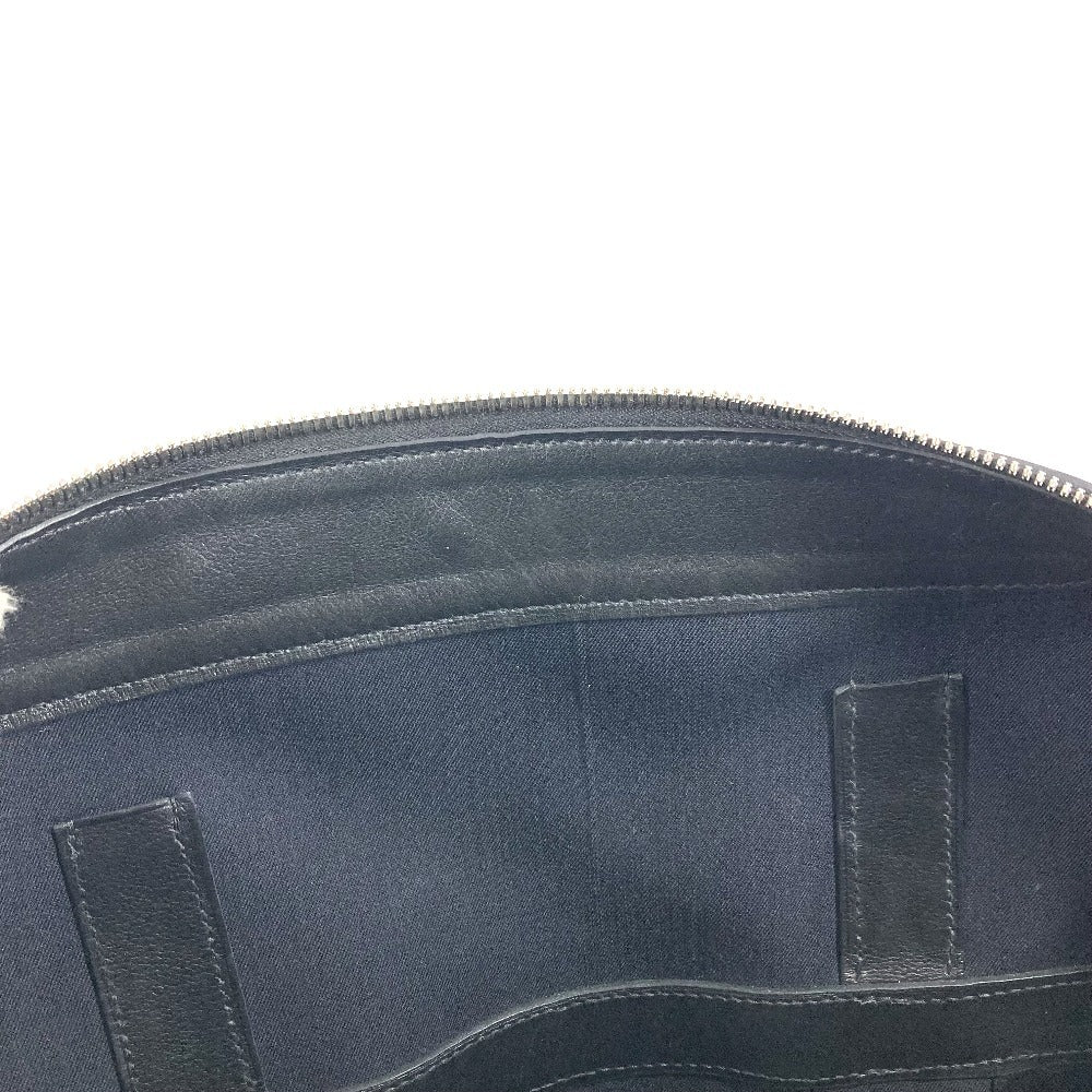 HERMES ブリーフケース ビジネスバッグ 書類バッグ エトリベルトドク　エトリベル　ドク カバン トートバッグ ハンドバッグ キャンバス/レザー ユニセックス ブラック