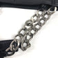CHANEL CC Coco Mark Logo Tote Bag, Chain Bag, Shoulder Bag, Porcelain Leather, Women's, Black