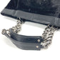 CHANEL CC Coco Mark Logo Tote Bag, Chain Bag, Shoulder Bag, Porcelain Leather, Women's, Black