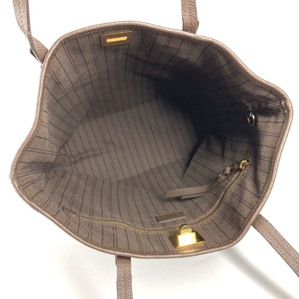 LOUIS VUITTON M40516 Monogram Empreinte Citadines PM Shoulder Bag/Bucket Tote Bag in Monogram Empreinte Leather, Unisex, Ombre Brown