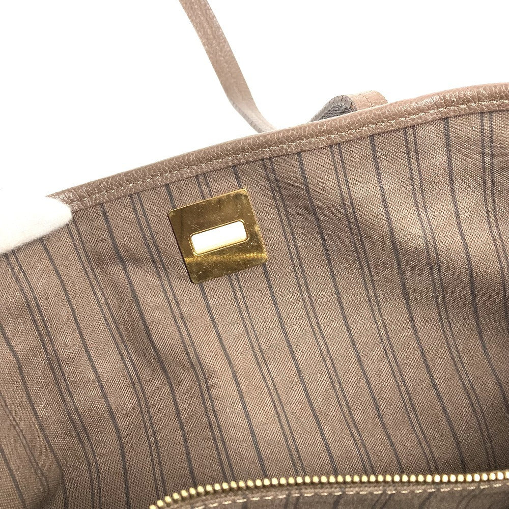 LOUIS VUITTON M40516 Monogram Empreinte Citadines PM Shoulder Bag/Bucket Tote Bag in Monogram Empreinte Leather, Unisex, Ombre Brown