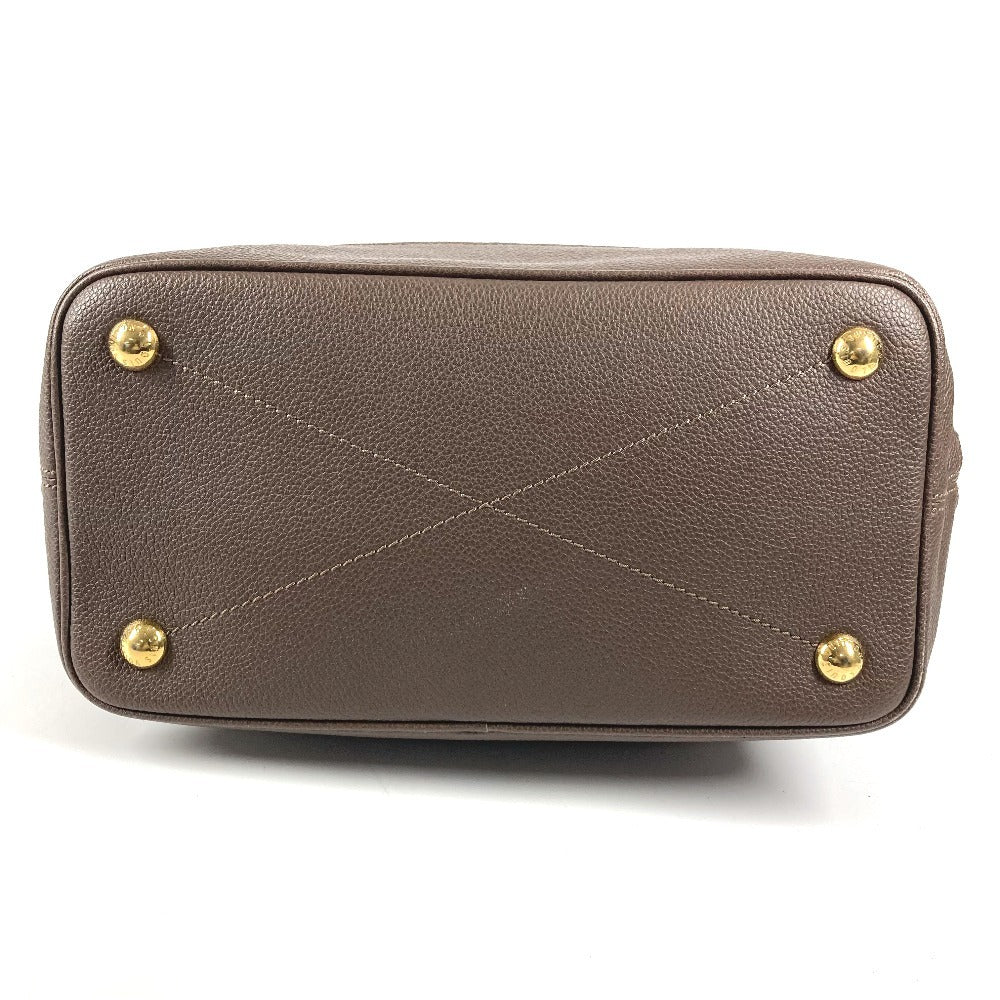 LOUIS VUITTON M40516 Monogram Empreinte Citadines PM Shoulder Bag/Bucket Tote Bag in Monogram Empreinte Leather, Unisex, Ombre Brown
