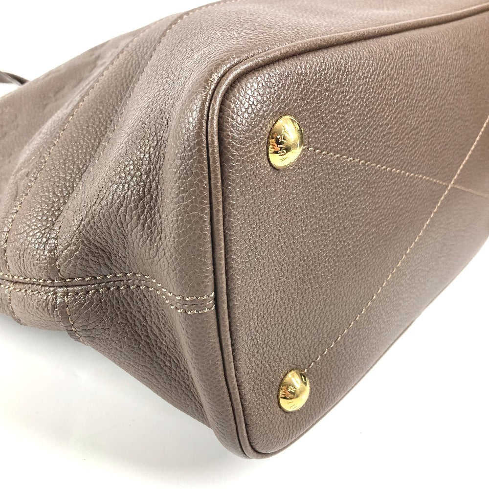 LOUIS VUITTON M40516 Monogram Empreinte Citadines PM Shoulder Bag/Bucket Tote Bag in Monogram Empreinte Leather, Unisex, Ombre Brown