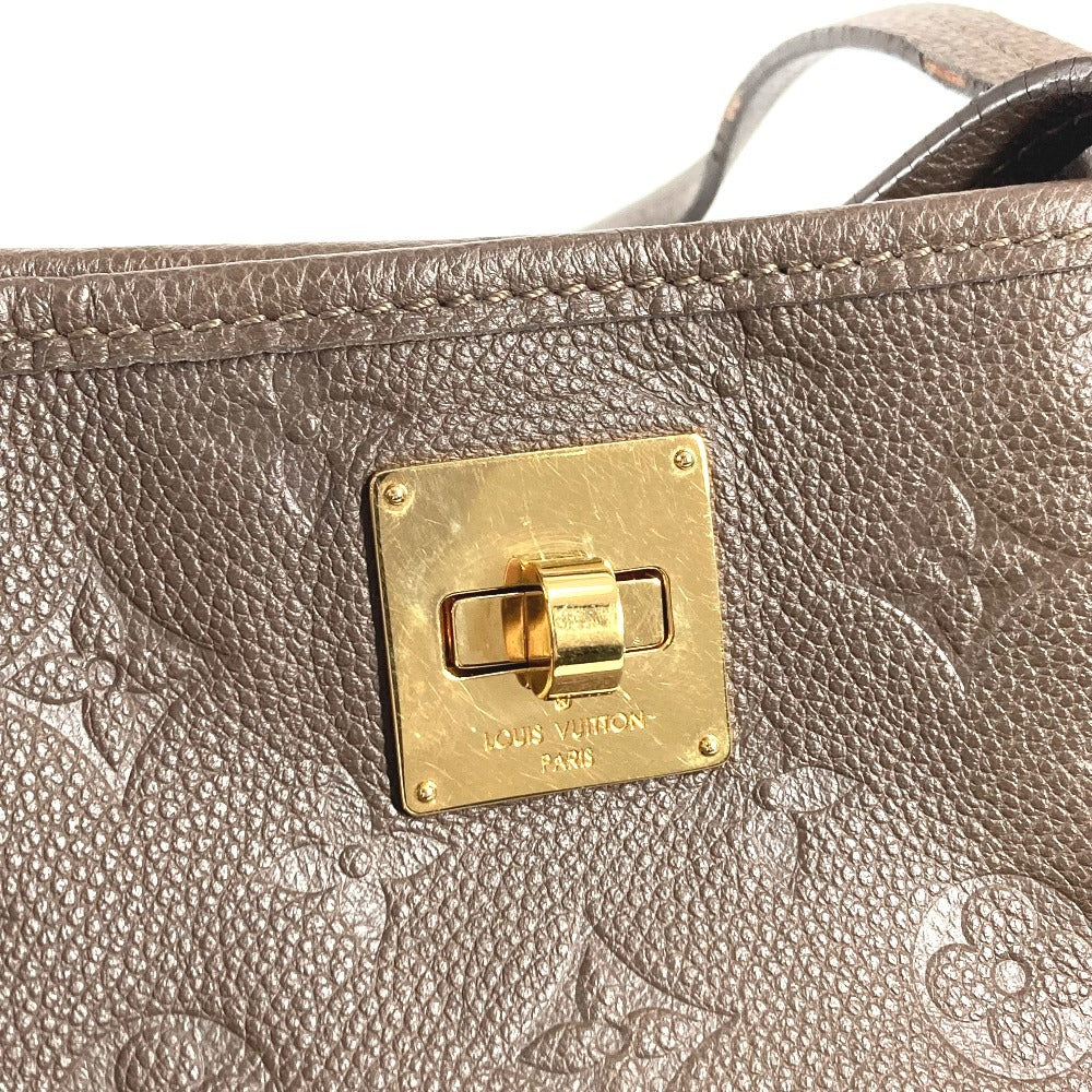 LOUIS VUITTON M40516 Monogram Empreinte Citadines PM Shoulder Bag/Bucket Tote Bag in Monogram Empreinte Leather, Unisex, Ombre Brown