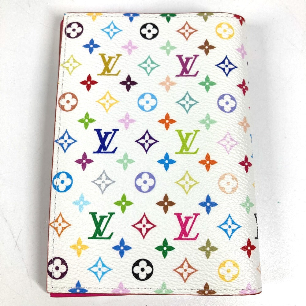 LOUIS VUITTON M14178 Monogram Multicolore by Takashi Murakami, LV x TM Passport Cover, Couverture Passport, Stationery Cover, Bi-fold Passport Case, Monogram Multicolore Canvas, Unisex, White