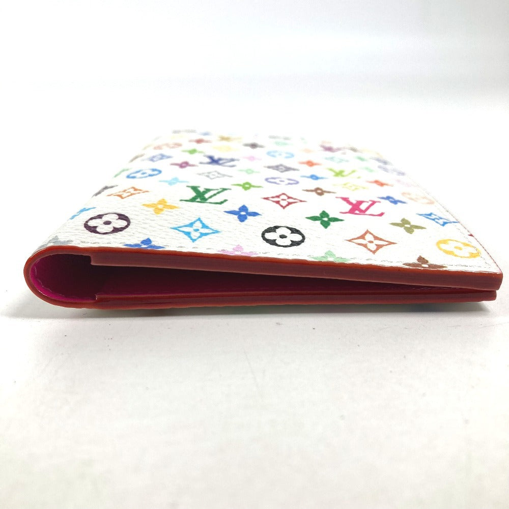 LOUIS VUITTON M14178 Monogram Multicolore by Takashi Murakami, LV x TM Passport Cover, Couverture Passport, Stationery Cover, Bi-fold Passport Case, Monogram Multicolore Canvas, Unisex, White