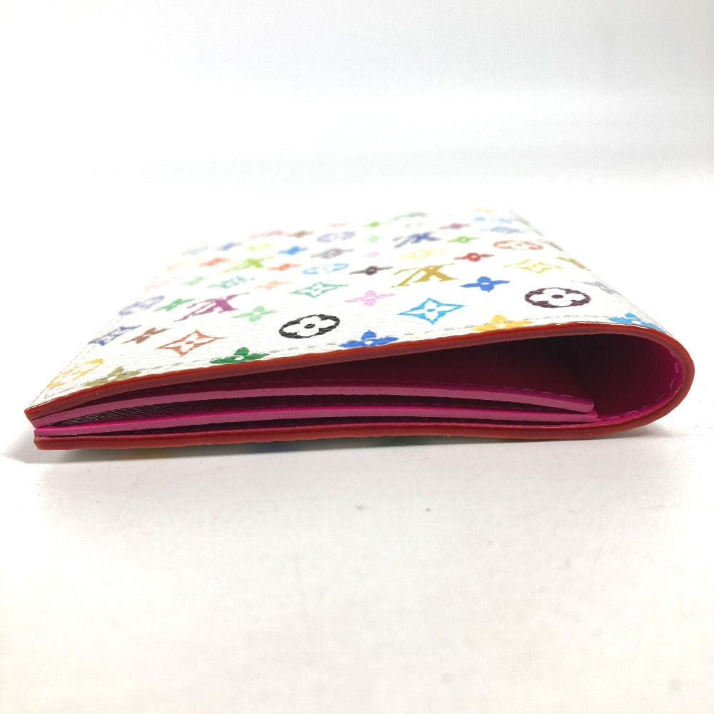 LOUIS VUITTON M14178 Monogram Multicolore by Takashi Murakami, LV x TM Passport Cover, Couverture Passport, Stationery Cover, Bi-fold Passport Case, Monogram Multicolore Canvas, Unisex, White