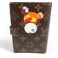 LOUIS VUITTON R20011 モノグラムパンダ 村上隆 アジェンダPM システム手帳 ステーショナリー 手帳カバー モノグラムキャンバス ユニセックス ブラウン
