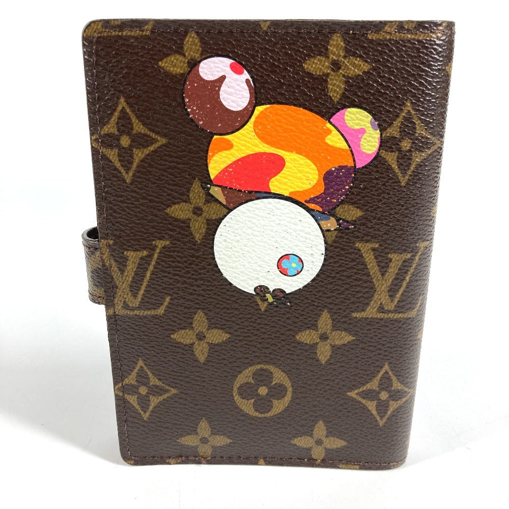 LOUIS VUITTON R20011 モノグラムパンダ 村上隆 アジェンダPM システム手帳 ステーショナリー 手帳カバー モノグラムキャンバス ユニセックス ブラウン