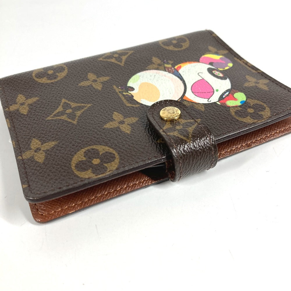 LOUIS VUITTON R20011 モノグラムパンダ 村上隆 アジェンダPM システム手帳 ステーショナリー 手帳カバー モノグラムキャンバス ユニセックス ブラウン