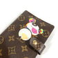 LOUIS VUITTON R20011 モノグラムパンダ 村上隆 アジェンダPM システム手帳 ステーショナリー 手帳カバー モノグラムキャンバス ユニセックス ブラウン