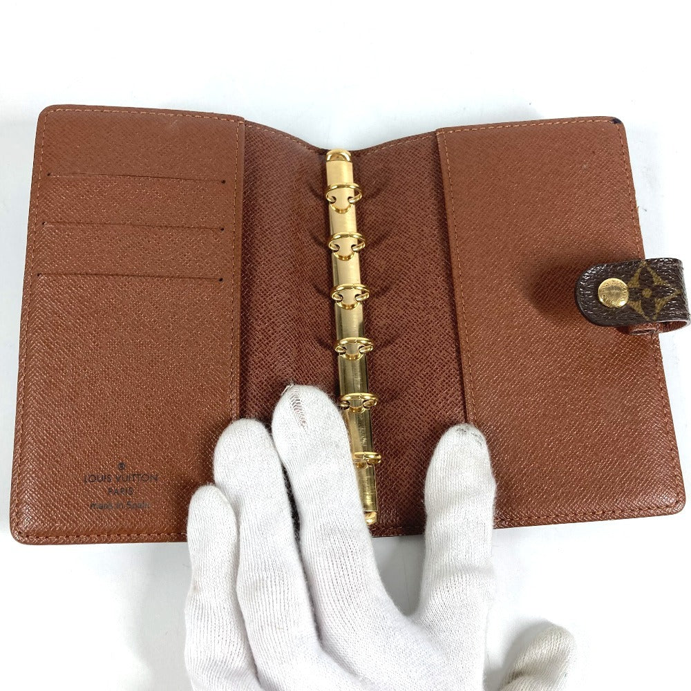 LOUIS VUITTON R20011 モノグラムパンダ 村上隆 アジェンダPM システム手帳 ステーショナリー 手帳カバー モノグラムキャンバス ユニセックス ブラウン