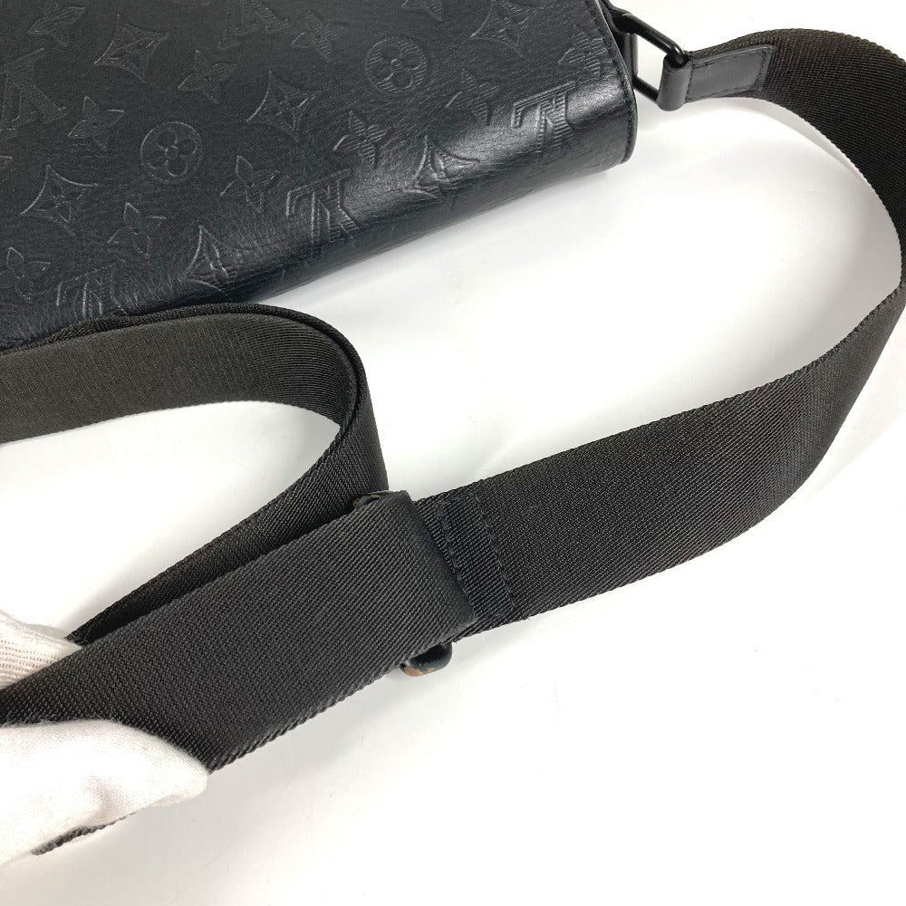 LOUIS VUITTON M44729 モノグラムシャドウ スプリンターメッセンジャー カバン 肩掛け フラップ メッセンジャーバッグ ショルダーバッグ モノグラムシャドウレザー ユニセックス ブラック