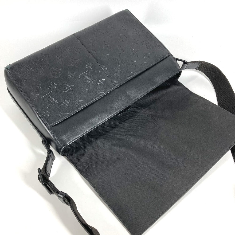LOUIS VUITTON M44729 モノグラムシャドウ スプリンターメッセンジャー カバン 肩掛け フラップ メッセンジャーバッグ ショルダーバッグ モノグラムシャドウレザー ユニセックス ブラック