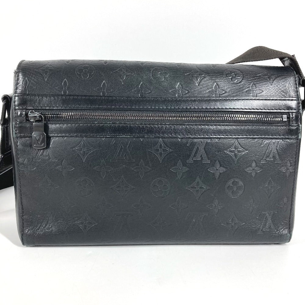 LOUIS VUITTON M44729 モノグラムシャドウ スプリンターメッセンジャー カバン 肩掛け フラップ メッセンジャーバッグ ショルダーバッグ モノグラムシャドウレザー ユニセックス ブラック