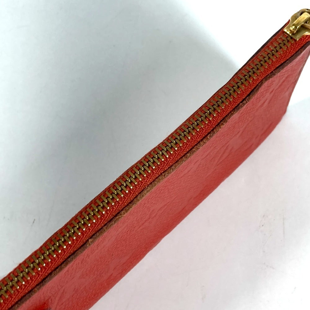 LOUIS VUITTON M60302 モノグラムアンプラント ポルトフォイユ・キュリユーズ 2つ折り フラップ ロングウォレット コインケース付き 長財布 モノグラムアンプラントレザー ユニセックス オリアン レッド