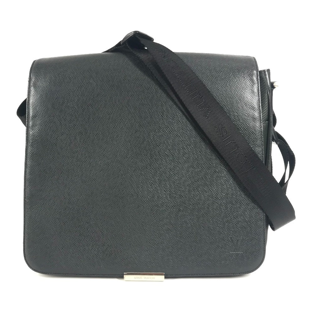 LOUIS VUITTON M30142 タイガ ヴィクトール カバン 斜め掛け メッセンジャーバッグ フラップ ショルダーバッグ タイガレザー ユニセックス ブラック