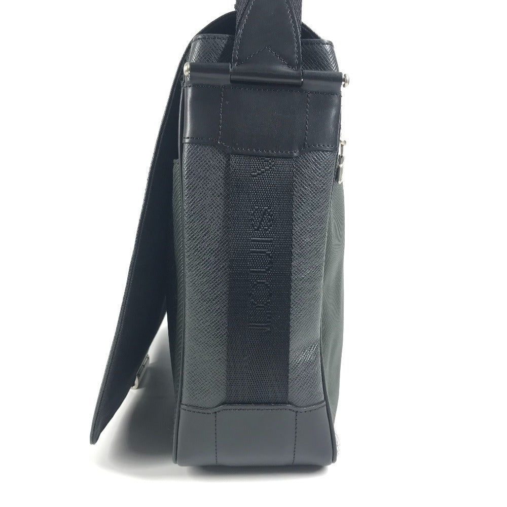 LOUIS VUITTON M30142 タイガ ヴィクトール カバン 斜め掛け メッセンジャーバッグ フラップ ショルダーバッグ タイガレザー ユニセックス ブラック