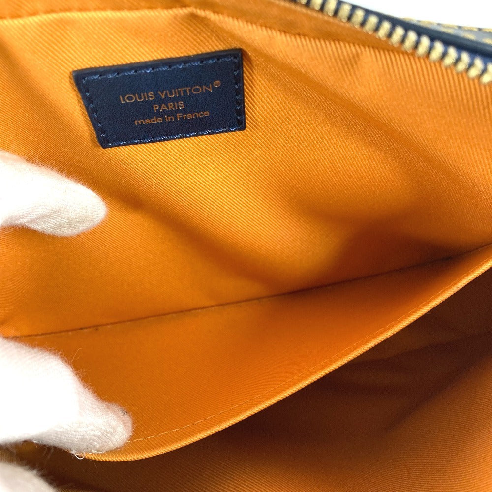 LOUIS VUITTON M26026 2025LV Fall Monogram Heritage Trio Messenger Bag (Large and Small Pouches Only) Pouch, Clutch Bag, Coin Case, Wallet, Second Bag, Unisex, Blue Stripe, Green