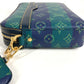 LOUIS VUITTON M26026 2025LV Fall Monogram Heritage Trio Messenger Bag (Large and Small Pouches Only) Pouch, Clutch Bag, Coin Case, Wallet, Second Bag, Unisex, Blue Stripe, Green