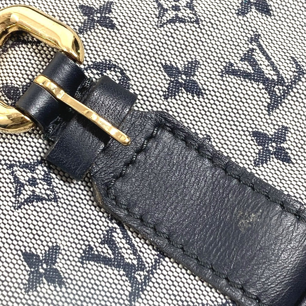 LOUIS VUITTON M42350 モノグラムミニ サックママン カバン 斜め掛け メッセンジャーバッグ マザーズバッグ ショルダーバッグ モノグラムミニキャンバス レディース ネイビー