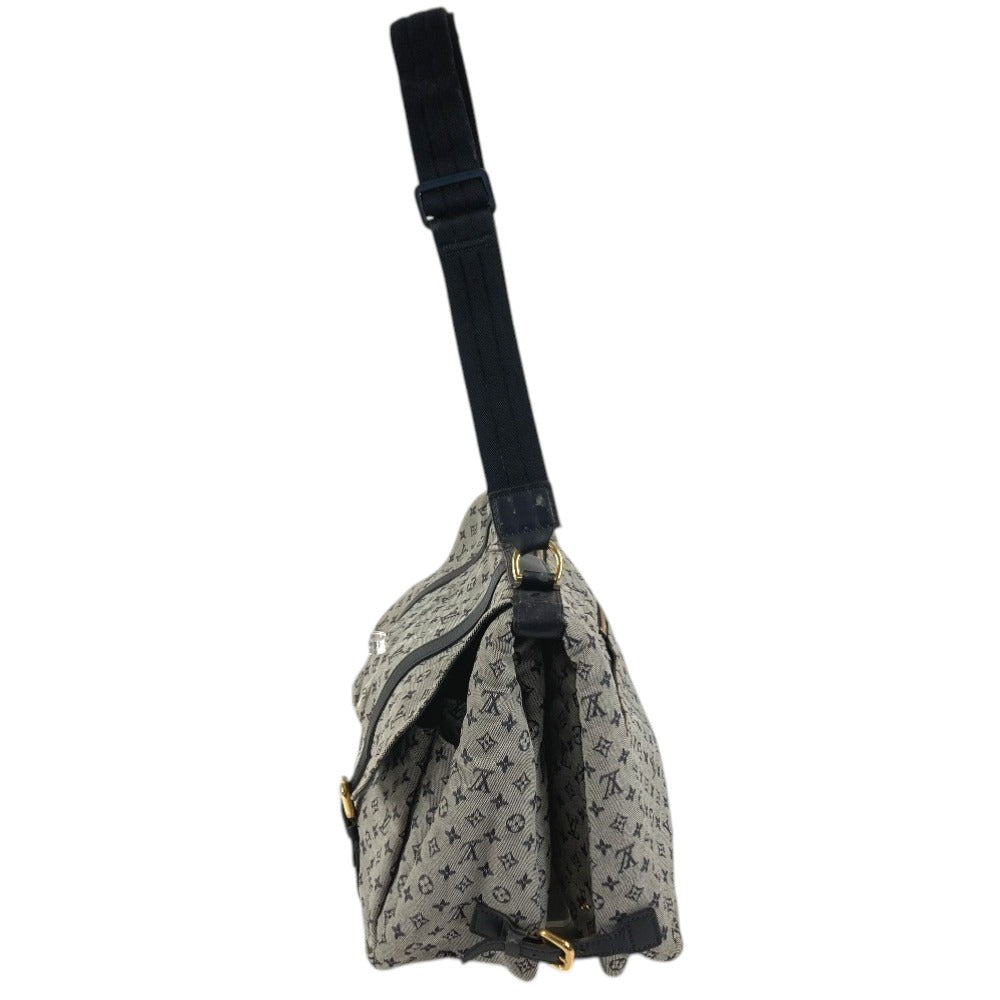 LOUIS VUITTON M42350 モノグラムミニ サックママン カバン 斜め掛け メッセンジャーバッグ マザーズバッグ ショルダーバッグ モノグラムミニキャンバス レディース ネイビー