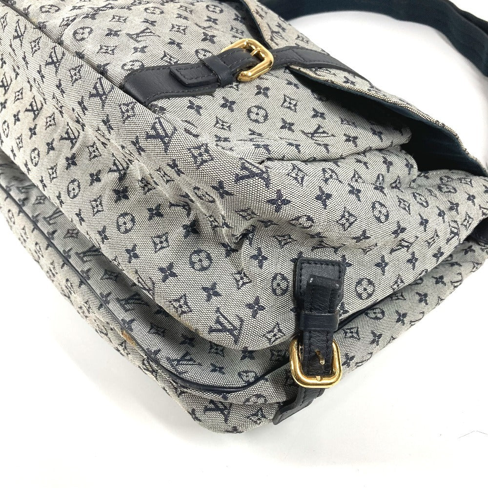 LOUIS VUITTON M42350 モノグラムミニ サックママン カバン 斜め掛け メッセンジャーバッグ マザーズバッグ ショルダーバッグ モノグラムミニキャンバス レディース ネイビー