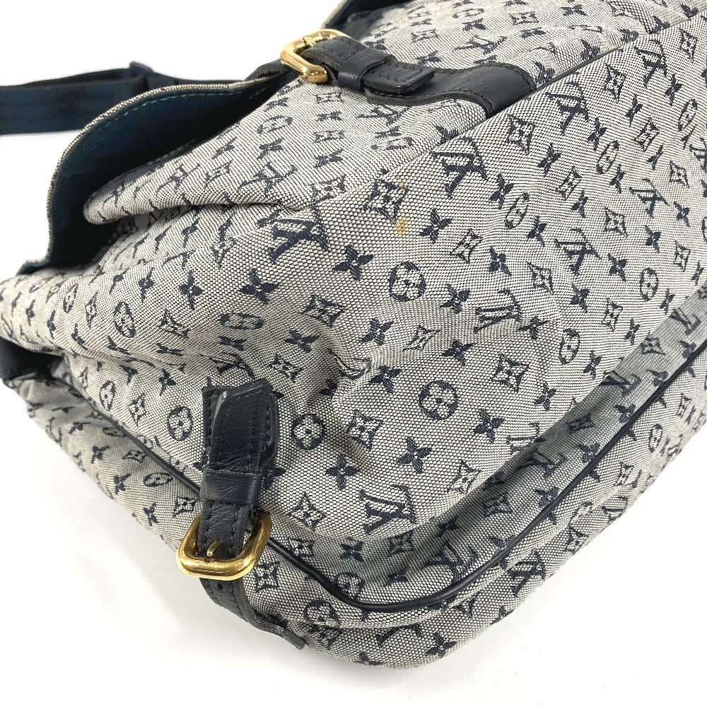 LOUIS VUITTON M42350 モノグラムミニ サックママン カバン 斜め掛け メッセンジャーバッグ マザーズバッグ ショルダーバッグ モノグラムミニキャンバス レディース ネイビー