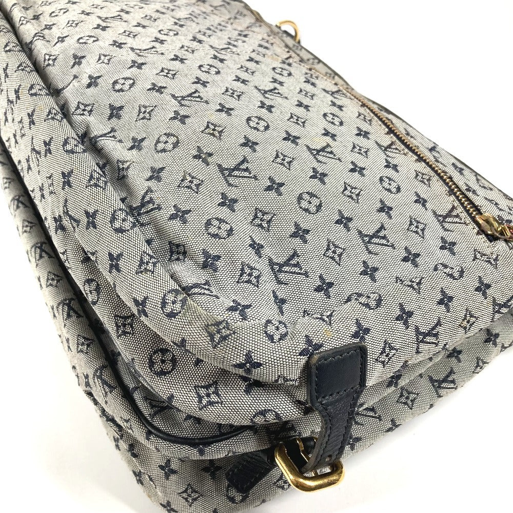 LOUIS VUITTON M42350 モノグラムミニ サックママン カバン 斜め掛け メッセンジャーバッグ マザーズバッグ ショルダーバッグ モノグラムミニキャンバス レディース ネイビー