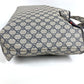 GUCCI 211134 GG Supreme Sherry Line GG Logo Shoulder Tote Bag in GG Supreme Canvas, Unisex, Navy