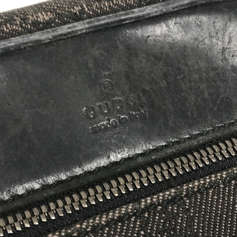 GUCCI 200047 GG ロゴ カバン 斜め掛け ポシェット ショルダーバッグ キャンバス ユニセックス ブラック系