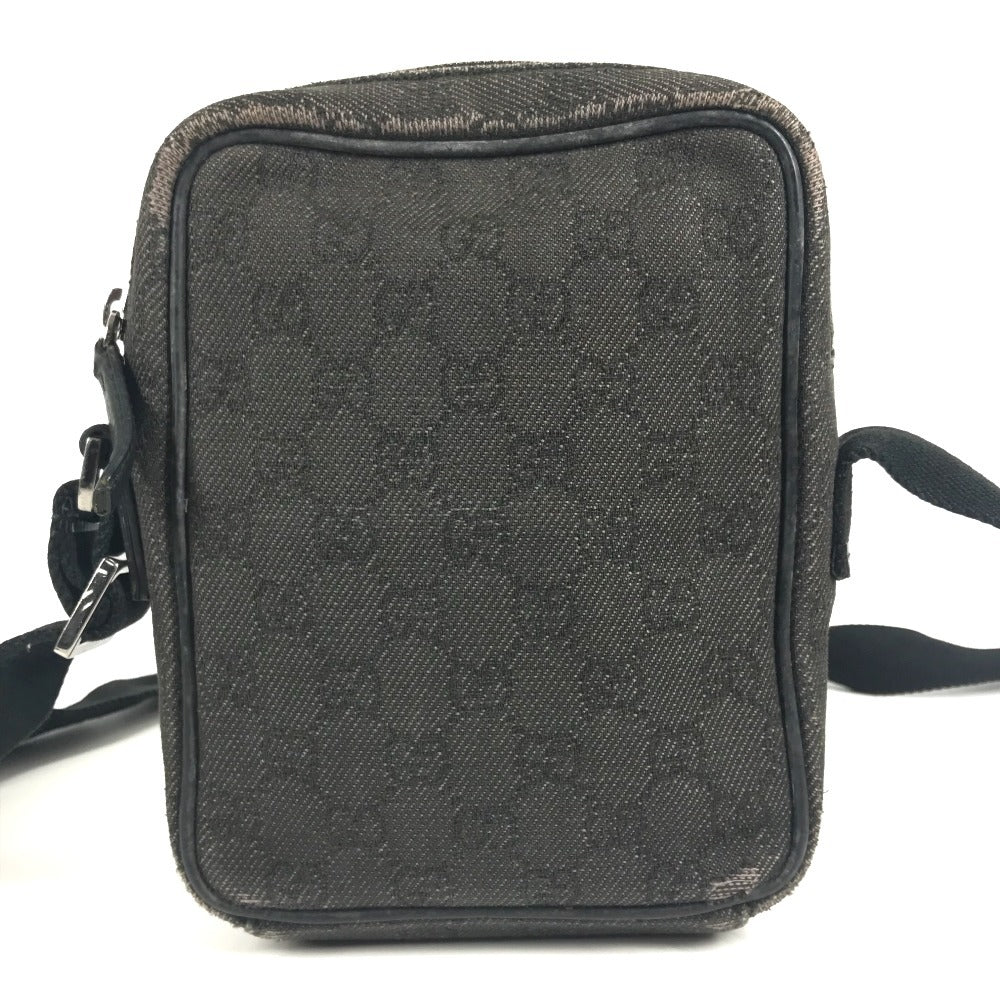 GUCCI 200047 GG ロゴ カバン 斜め掛け ポシェット ショルダーバッグ キャンバス ユニセックス ブラック系