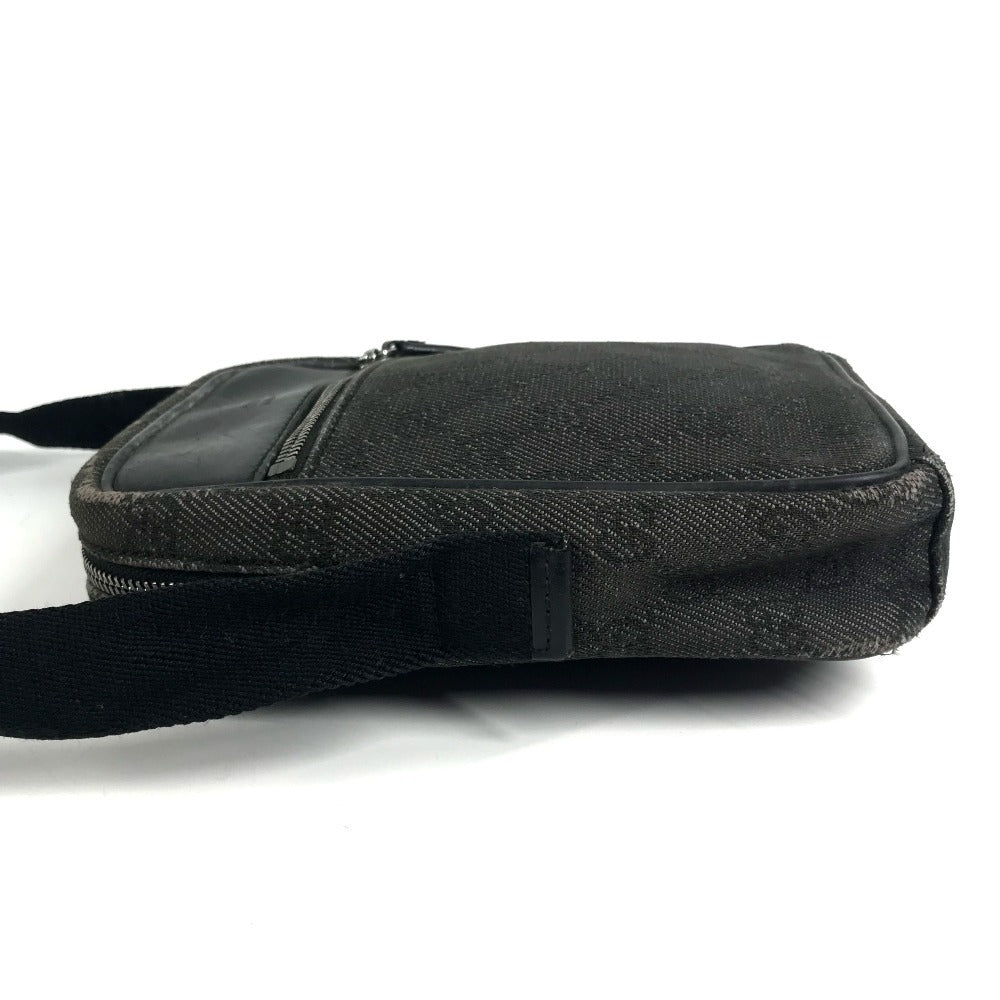 GUCCI 200047 GG ロゴ カバン 斜め掛け ポシェット ショルダーバッグ キャンバス ユニセックス ブラック系