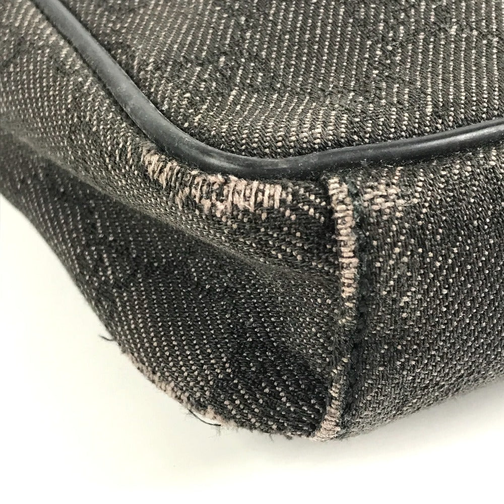 GUCCI 200047 GG ロゴ カバン 斜め掛け ポシェット ショルダーバッグ キャンバス ユニセックス ブラック系