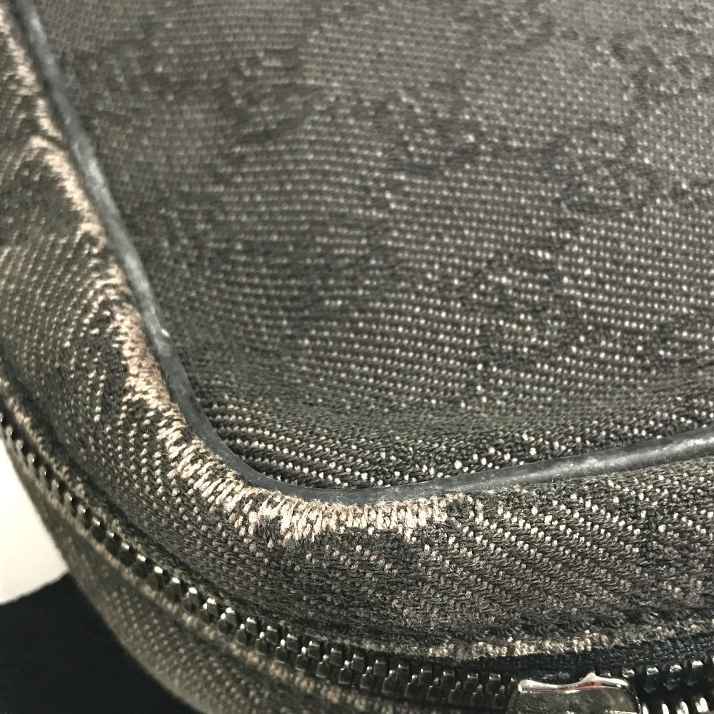 GUCCI 200047 GG ロゴ カバン 斜め掛け ポシェット ショルダーバッグ キャンバス ユニセックス ブラック系