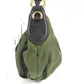 PRADA BR3795 Triangle Logo Plate Bag, Shoulder Bag, Leather/Nylon, Unisex, Khaki
