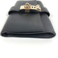 HERMES Pochette Medor Logo Pouch, Second Bag, Clutch Bag, Leather, Unisex, Black