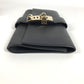 HERMES Pochette Medor Logo Pouch, Second Bag, Clutch Bag, Leather, Unisex, Black